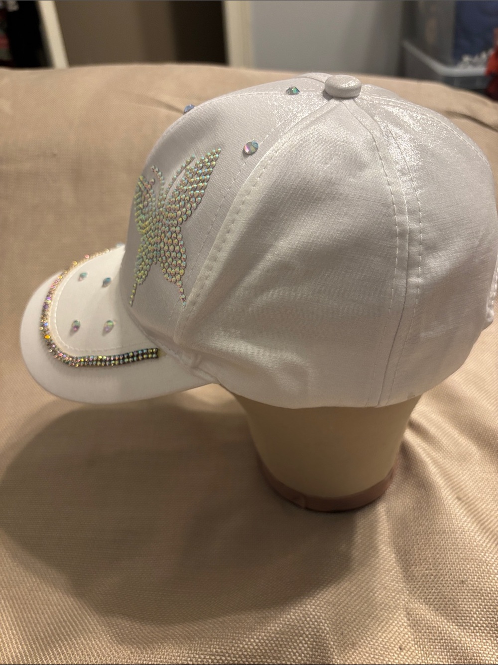 Unbranded Rhinestone Butterfly Cap - Picture 5 of 6
